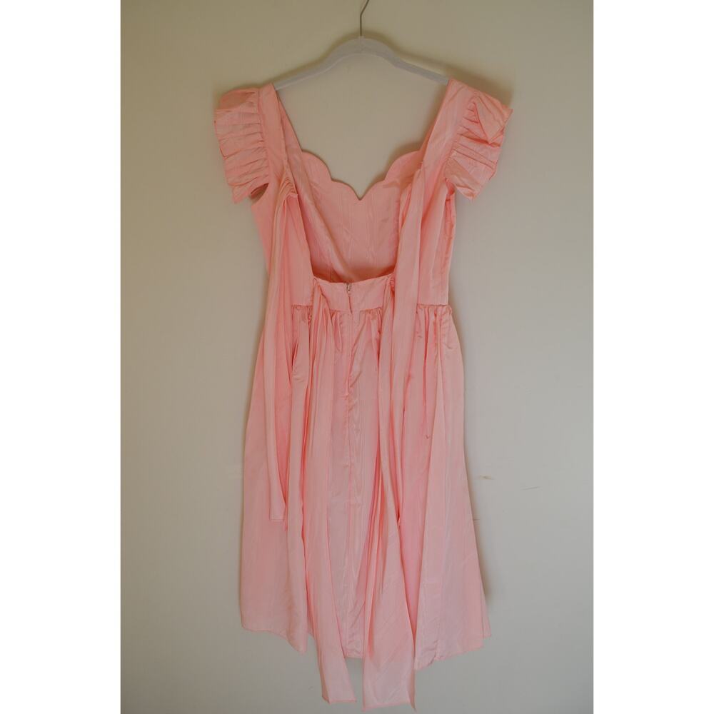 Vintage Pink Taffeta Party Dress Size Small - Picture 7 of 9